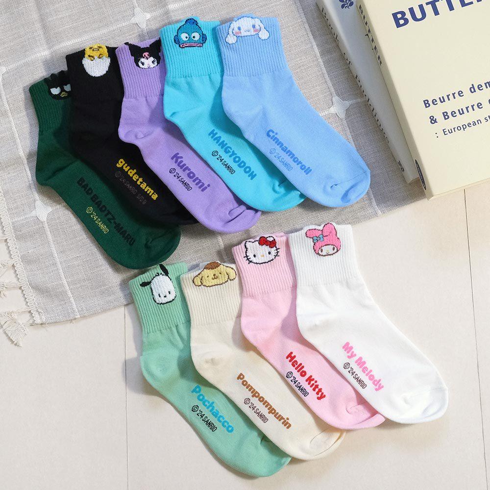 AHUA阿華有事嗎 三麗鷗立體耳朵毛毛卡通中筒襪 女生襪子 襪子推薦 K2258 正韓襪子 百搭純棉襪 韓妞必備 少女襪-細節圖5