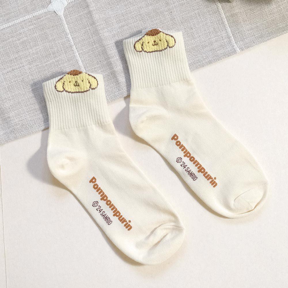 AHUA阿華有事嗎 三麗鷗立體耳朵毛毛卡通中筒襪 女生襪子 襪子推薦 K2258 正韓襪子 百搭純棉襪 韓妞必備 少女襪-細節圖7