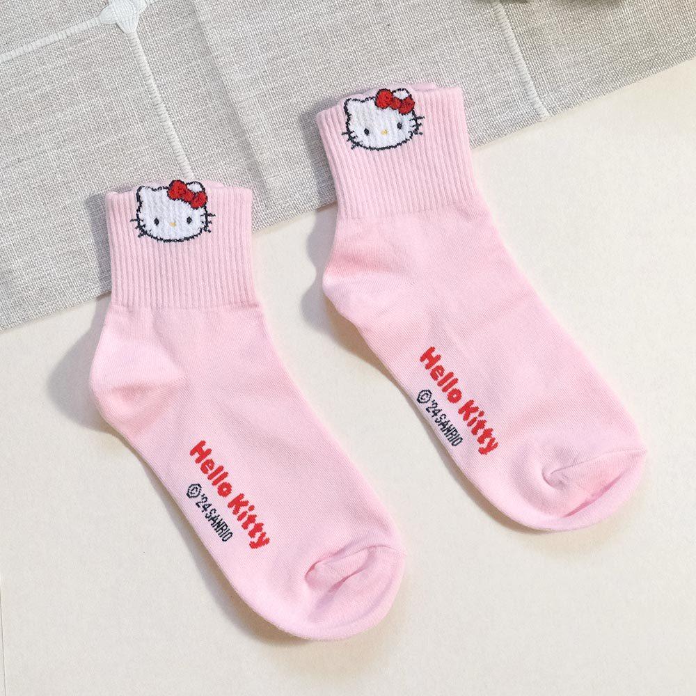 AHUA阿華有事嗎 三麗鷗立體耳朵毛毛卡通中筒襪 女生襪子 襪子推薦 K2258 正韓襪子 百搭純棉襪 韓妞必備 少女襪-細節圖9