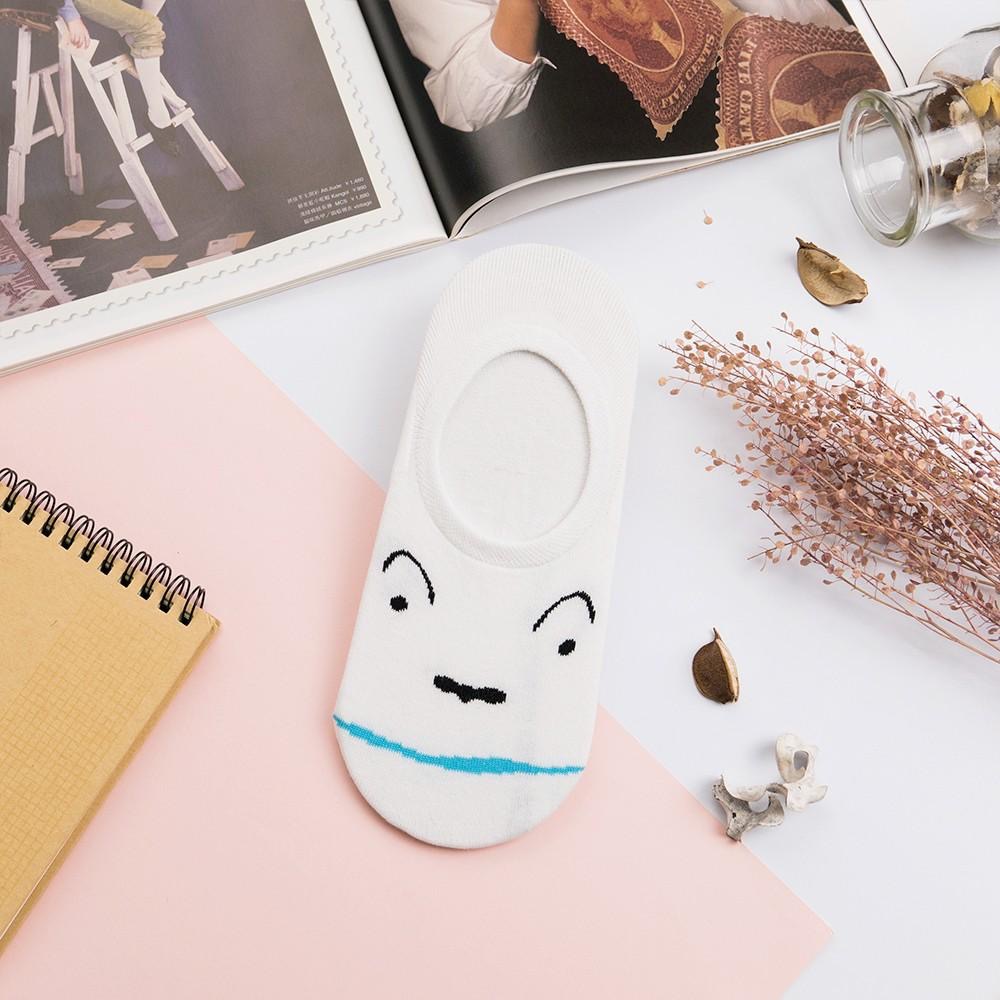 蠟筆小新 AHUA 韓國襪子 全版隱形襪 女生襪子 女襪 正韓襪子 船型襪 船襪 踝襪 純棉襪子 K0596 阿華有事嗎-細節圖7