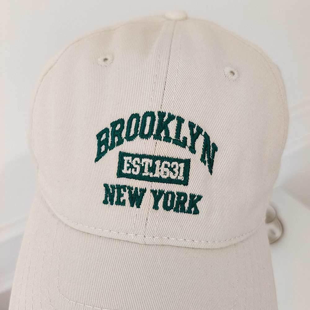 AHUA阿華有事嗎 刺繡BROOKLYN EST 1631棒球帽 H0071 簡約 百搭基本款帽子 老帽 遮陽帽-細節圖8