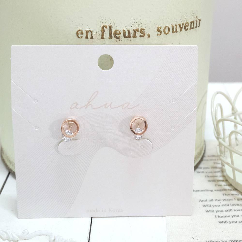 AHUA阿華有事嗎 雙層夾心水鑽耳夾 A0870 正韓 Ins風 時尚 氣質 百搭 耳夾 無耳洞 基本款-細節圖2