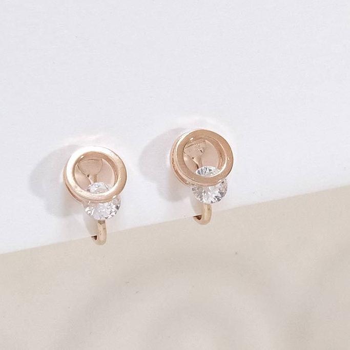 AHUA阿華有事嗎 雙層夾心水鑽耳夾 A0870 正韓 Ins風 時尚 氣質 百搭 耳夾 無耳洞 基本款-細節圖3