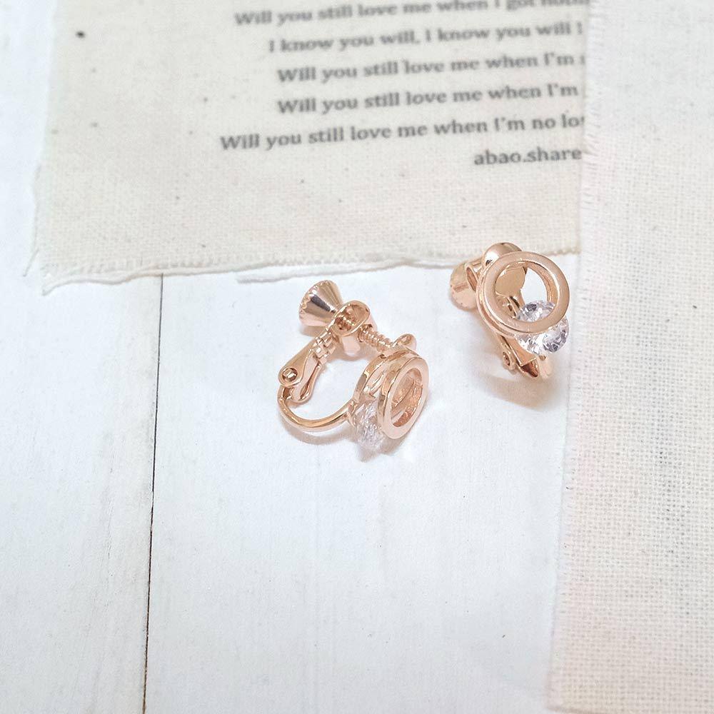 AHUA阿華有事嗎 雙層夾心水鑽耳夾 A0870 正韓 Ins風 時尚 氣質 百搭 耳夾 無耳洞 基本款-細節圖6