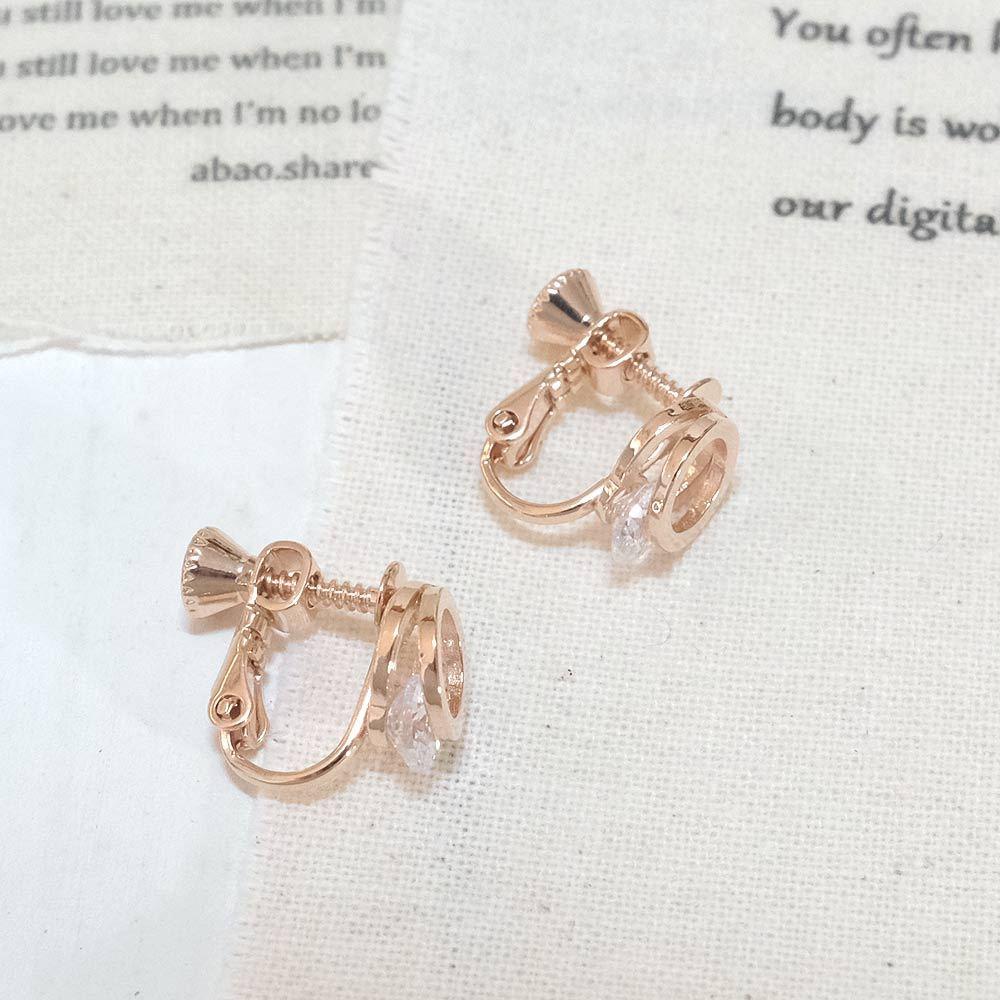 AHUA阿華有事嗎 雙層夾心水鑽耳夾 A0870 正韓 Ins風 時尚 氣質 百搭 耳夾 無耳洞 基本款-細節圖7