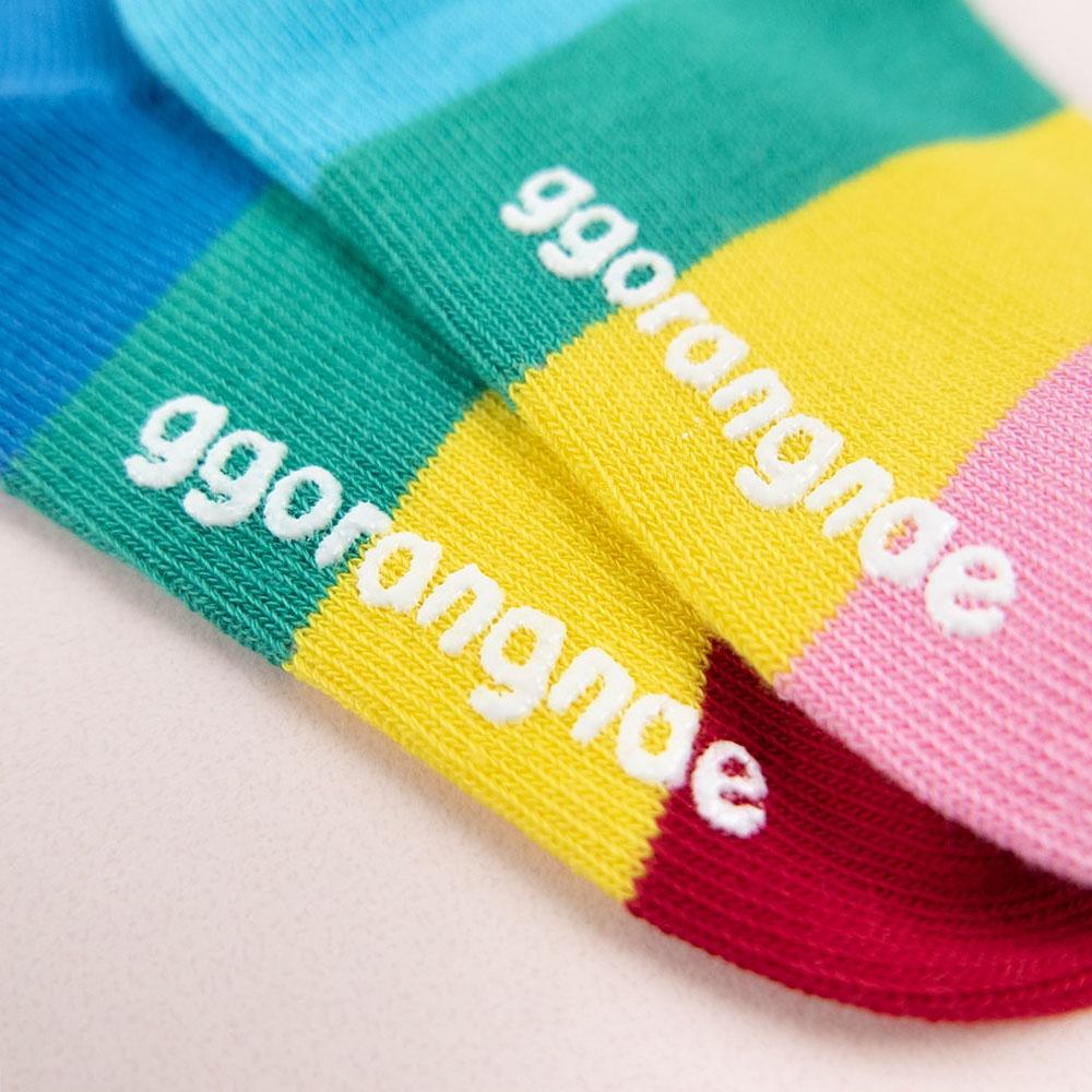 AHUA阿華有事嗎 韓國童襪 童毛毛笑臉彩色中筒襪 KCD0029 正韓 孩童上學必備 百搭純棉襪-細節圖6