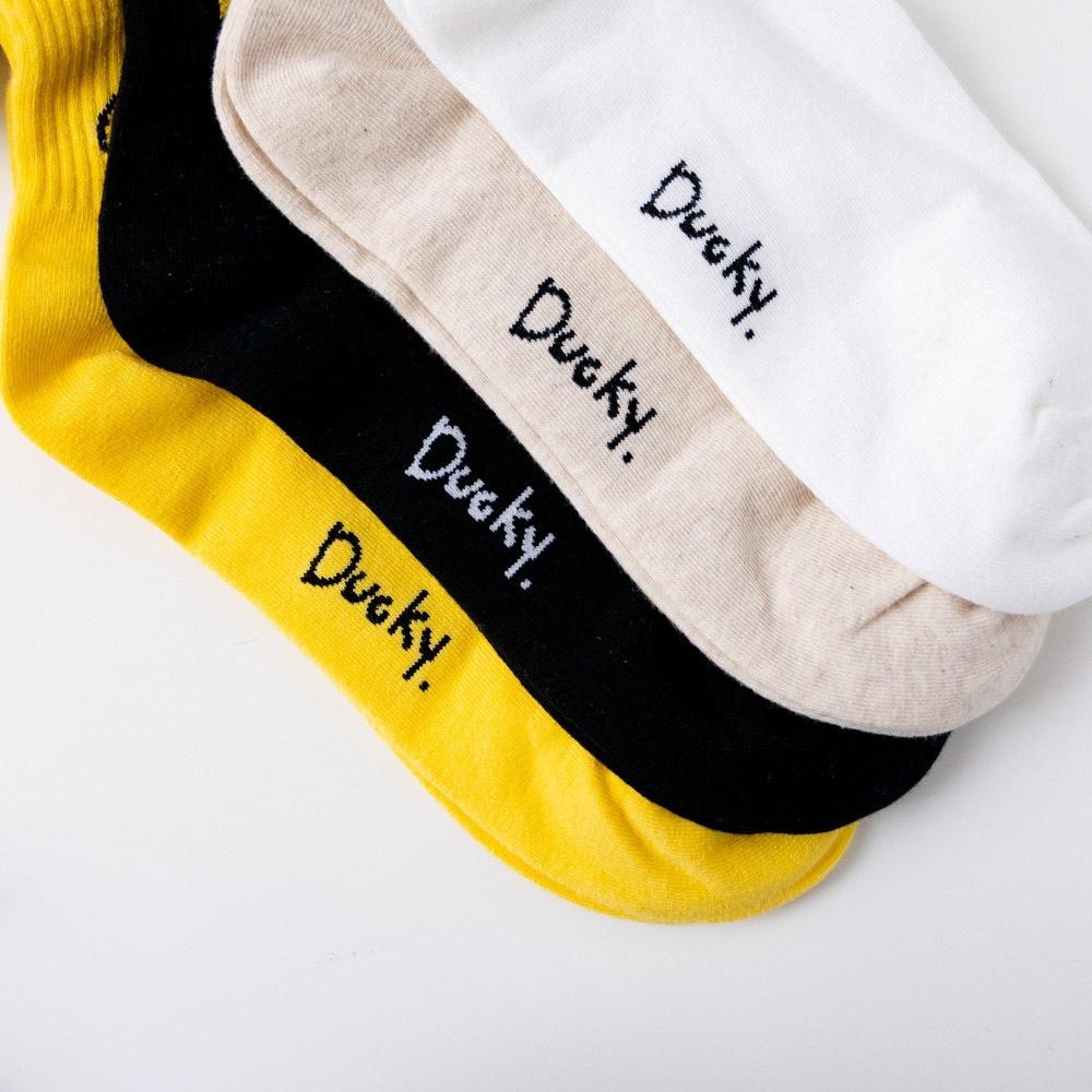AHUA阿華有事嗎 Ducky扁嘴鴨鴨短襪 K2096 正韓襪子 百搭純棉襪 韓妞必備 少女襪-細節圖7