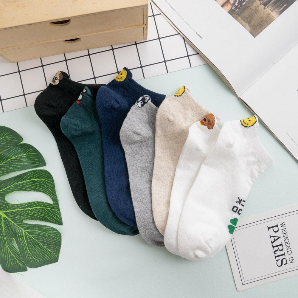 AHUA 韓國襪子 後腳跟立體狗狗圖案短襪 女生短襪 女襪 狗狗襪子 純棉襪子 襪子推薦 K0888 阿華有事嗎-細節圖3