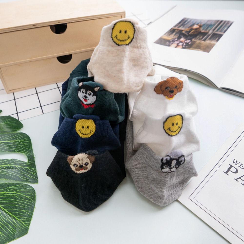 AHUA 韓國襪子 後腳跟立體狗狗圖案短襪 女生短襪 女襪 狗狗襪子 純棉襪子 襪子推薦 K0888 阿華有事嗎-細節圖4