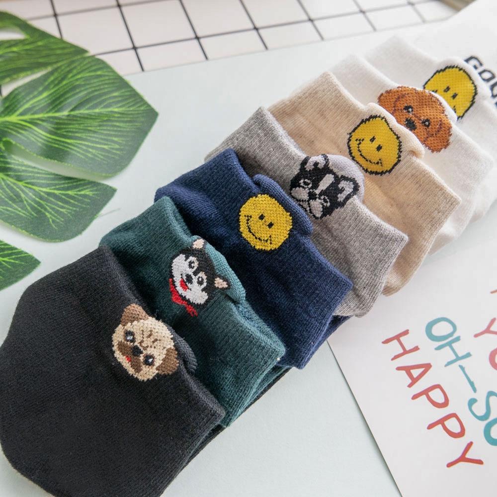 AHUA 韓國襪子 後腳跟立體狗狗圖案短襪 女生短襪 女襪 狗狗襪子 純棉襪子 襪子推薦 K0888 阿華有事嗎-細節圖5