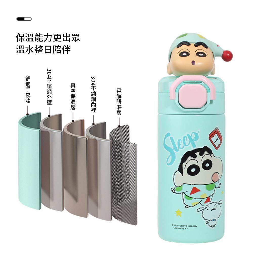 AHUA 蠟筆小新立體大頭裝扮情境圖案保溫杯 保溫瓶 F0046 生活百貨 保溫杯 阿華有事嗎-細節圖6