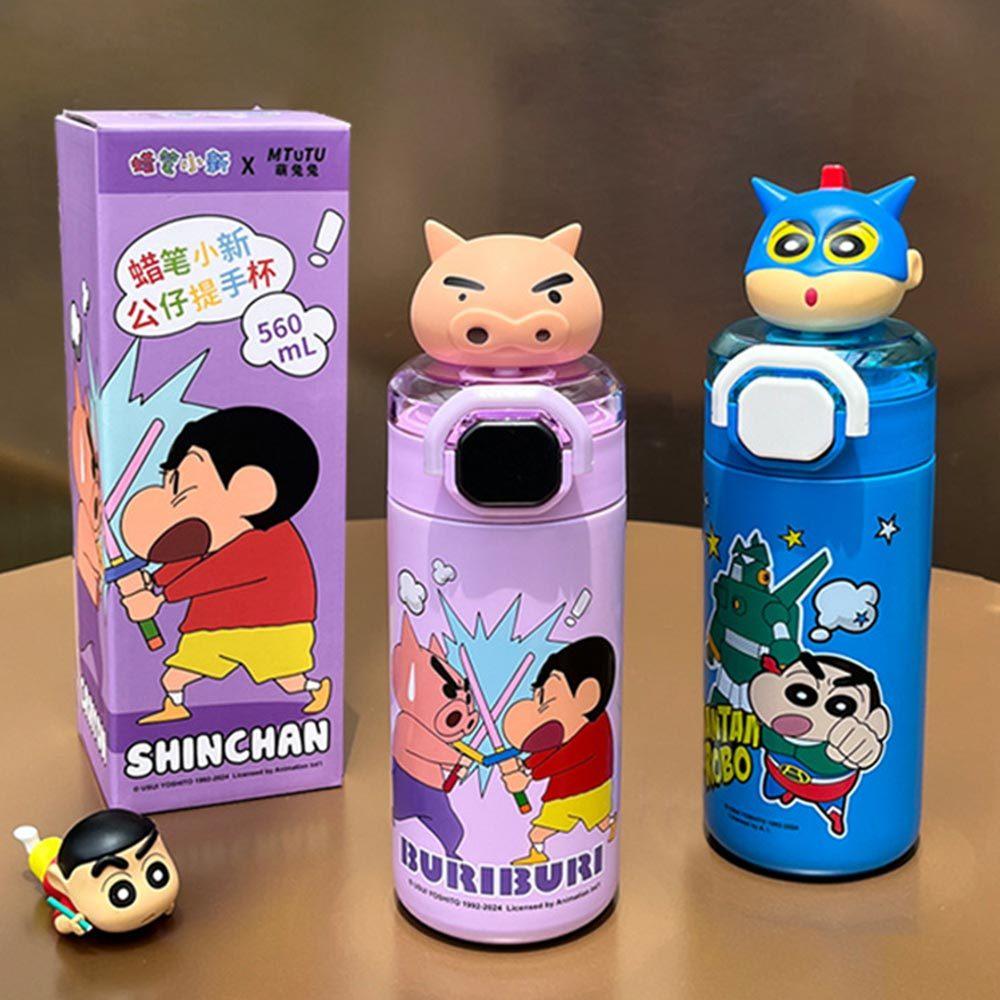 AHUA 蠟筆小新立體大頭裝扮情境圖案保溫杯 保溫瓶 F0046 生活百貨 保溫杯 阿華有事嗎-細節圖7