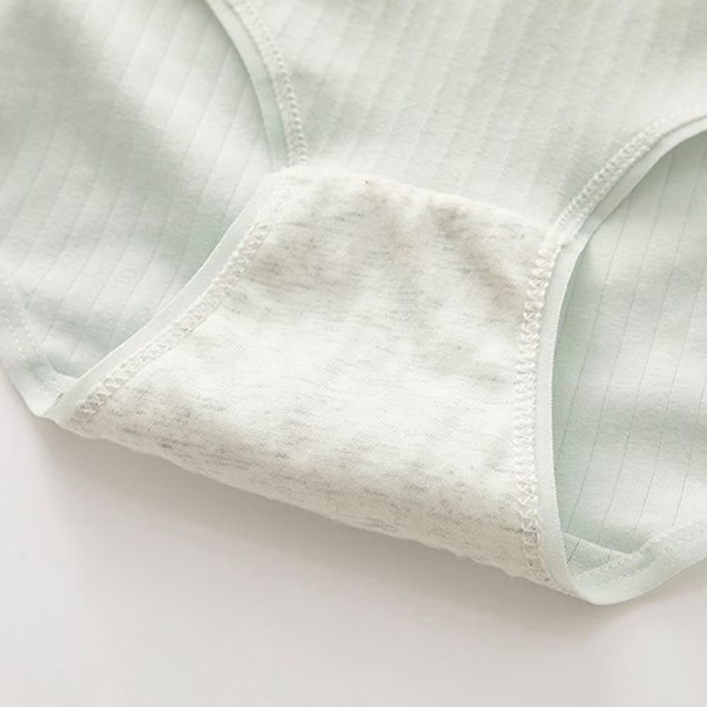 AHUA 韓系內褲 粉嫩純色天氣小圖純棉內褲 I0009 單入/五件組 女生內褲 流行少女內褲 可愛內褲 阿華有事嗎-細節圖10