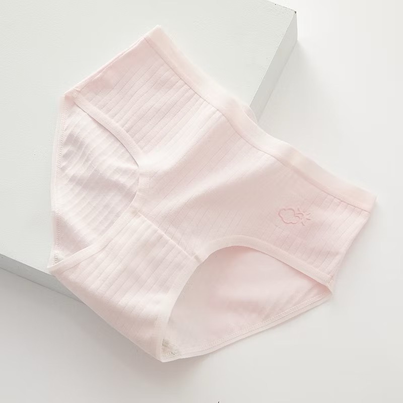 AHUA 韓系內褲 粉嫩純色天氣小圖純棉內褲 I0009 單入/五件組 女生內褲 流行少女內褲 可愛內褲 阿華有事嗎-規格圖11