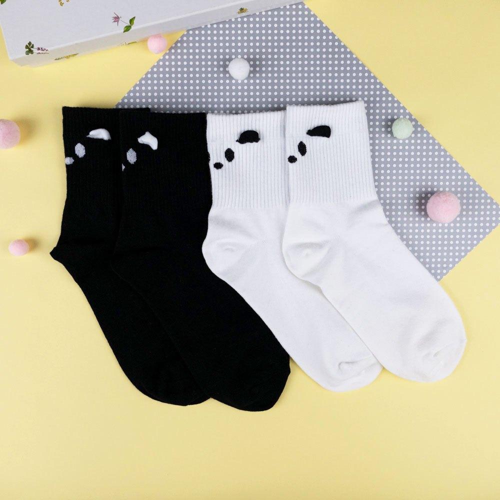 AHUA阿華有事嗎 腳後跟立體耳朵動物表情中筒襪 K2289 正韓襪子 百搭純棉襪 韓妞必備 少女襪-細節圖4