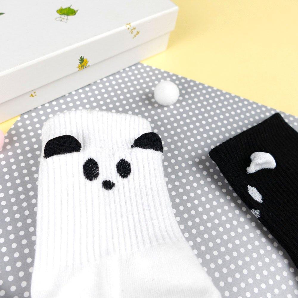 AHUA阿華有事嗎 腳後跟立體耳朵動物表情中筒襪 K2289 正韓襪子 百搭純棉襪 韓妞必備 少女襪-細節圖6