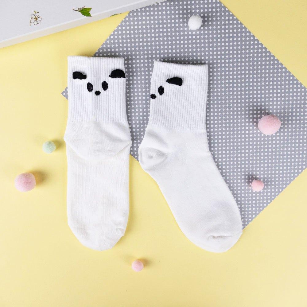 AHUA阿華有事嗎 腳後跟立體耳朵動物表情中筒襪 K2289 正韓襪子 百搭純棉襪 韓妞必備 少女襪-細節圖8