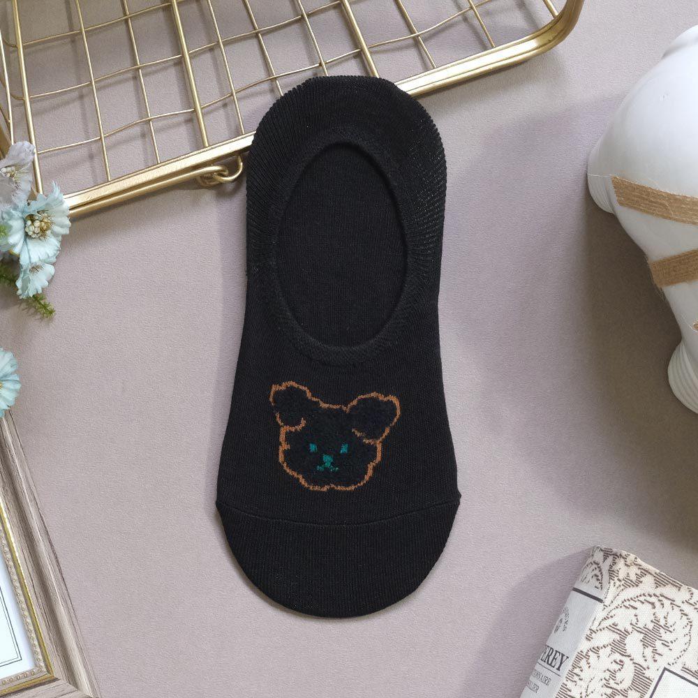 AHUA阿華有事嗎 立體毛毛描邊動物小頭隱形襪 K2142 正韓襪子 百搭純棉襪 韓妞必備 少女襪-細節圖9