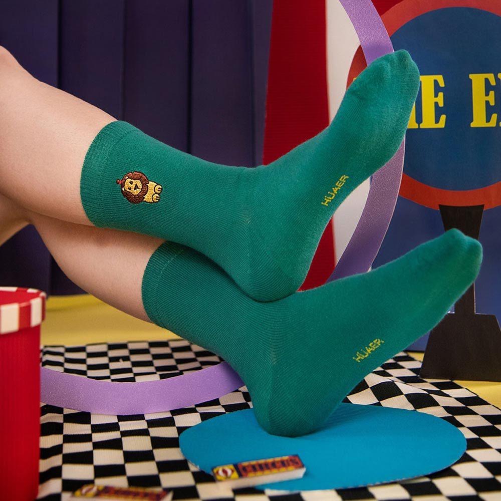 AHUA原創設計襪子 HUAER電繡馬戲團AB中筒襪 Z0033 MIT台灣製造 棉質襪 原創襪 阿華有事嗎-細節圖6