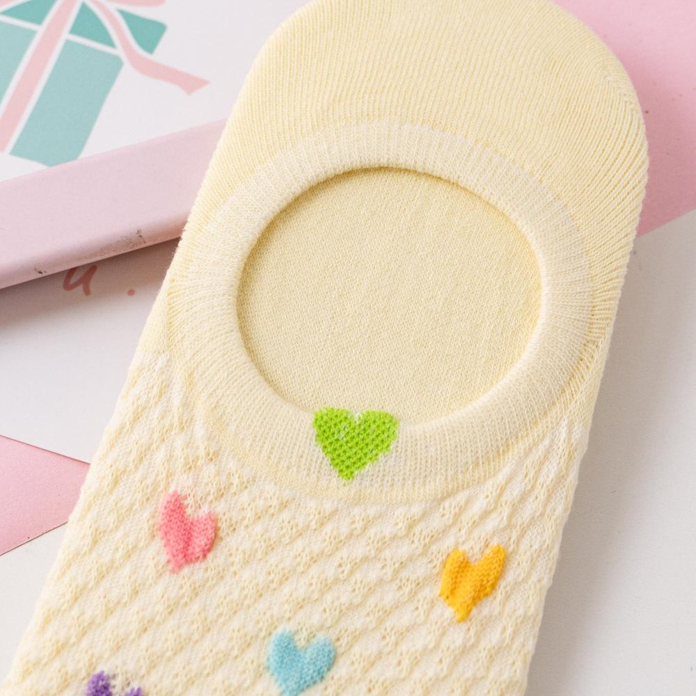 AHUA阿華有事嗎 立體耳朵滿版多色愛心針織隱形襪 K2099 正韓襪子 百搭純棉襪 韓妞必備 少女襪-細節圖9