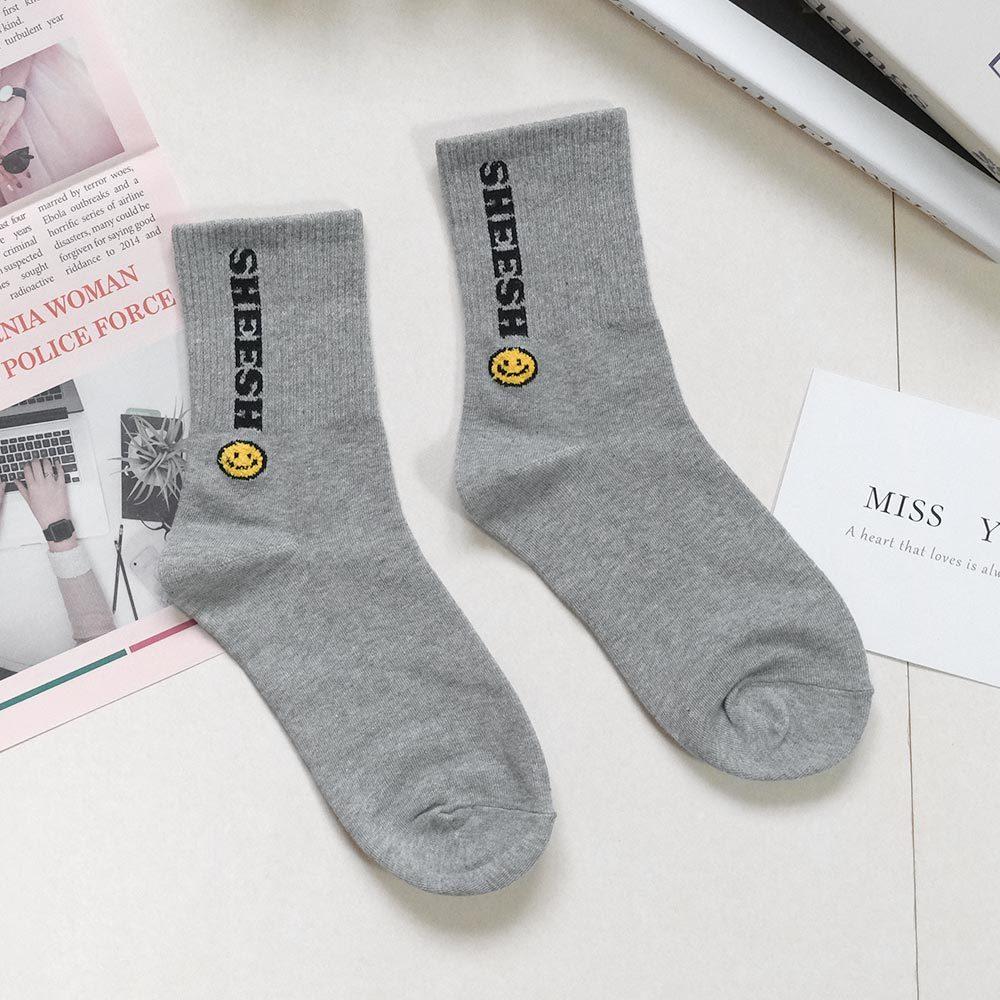 AHUA阿華有事嗎 SHEESH立體毛毛笑臉中筒襪 K2219 正韓襪子 百搭純棉襪 韓妞必備 少女襪-細節圖8