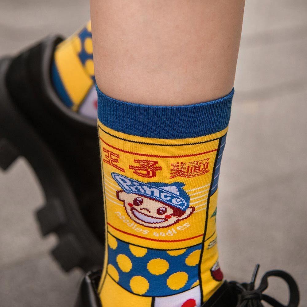 AHUA原創設計襪 HUAER味王王子麵聯名中筒襪 棒球 醬油 味精 茄芷袋 Z0034 公益聯名 台灣製造 阿華有事嗎-細節圖9