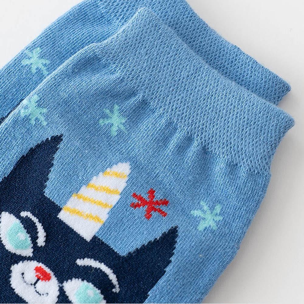AHUA阿華有事嗎 可愛插畫動物派對短襪 S0521 韓系襪子 百搭純棉襪 韓妞必備 少女襪-細節圖8