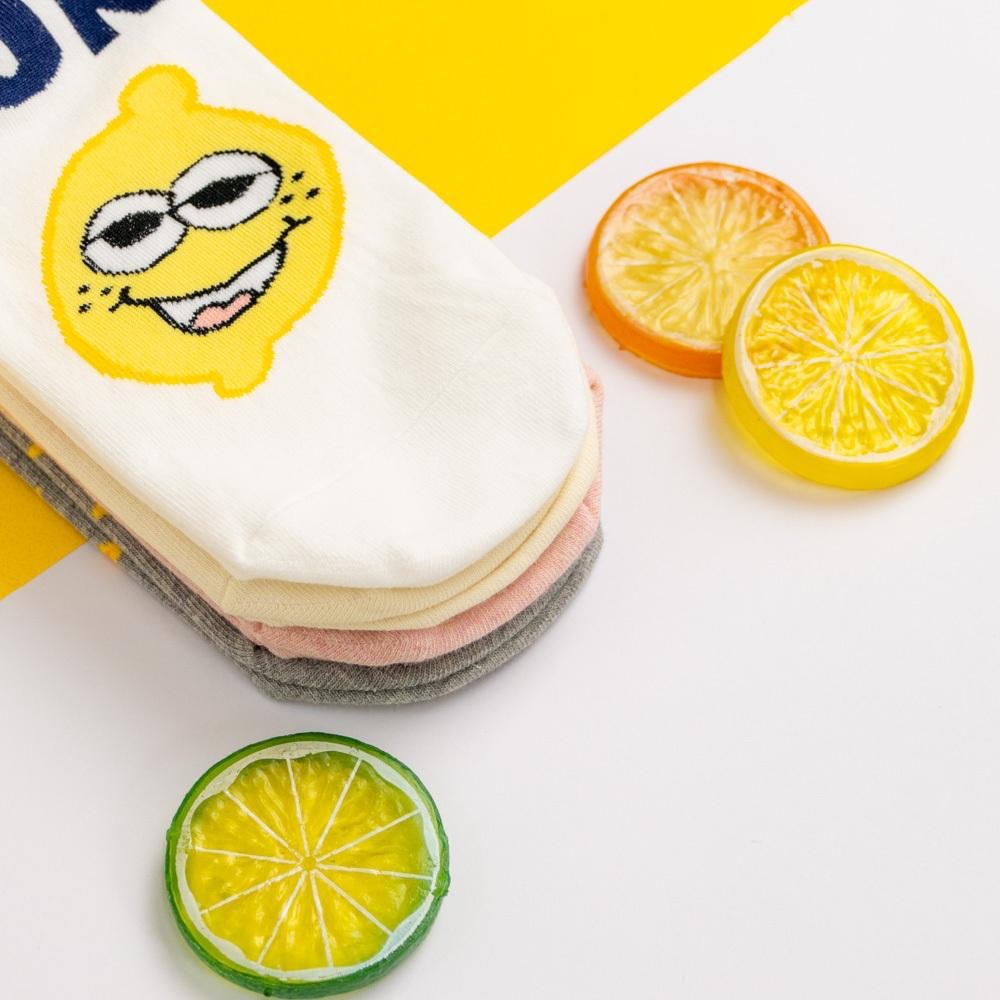 AHUA阿華有事嗎 生活樂趣英文笑臉短襪 K2103 正韓襪子 百搭純棉襪 韓妞必備 少女襪-細節圖5