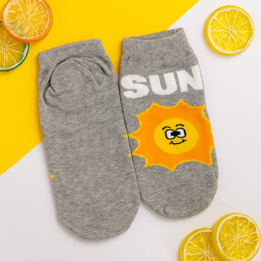 AHUA阿華有事嗎 生活樂趣英文笑臉短襪 K2103 正韓襪子 百搭純棉襪 韓妞必備 少女襪-細節圖8