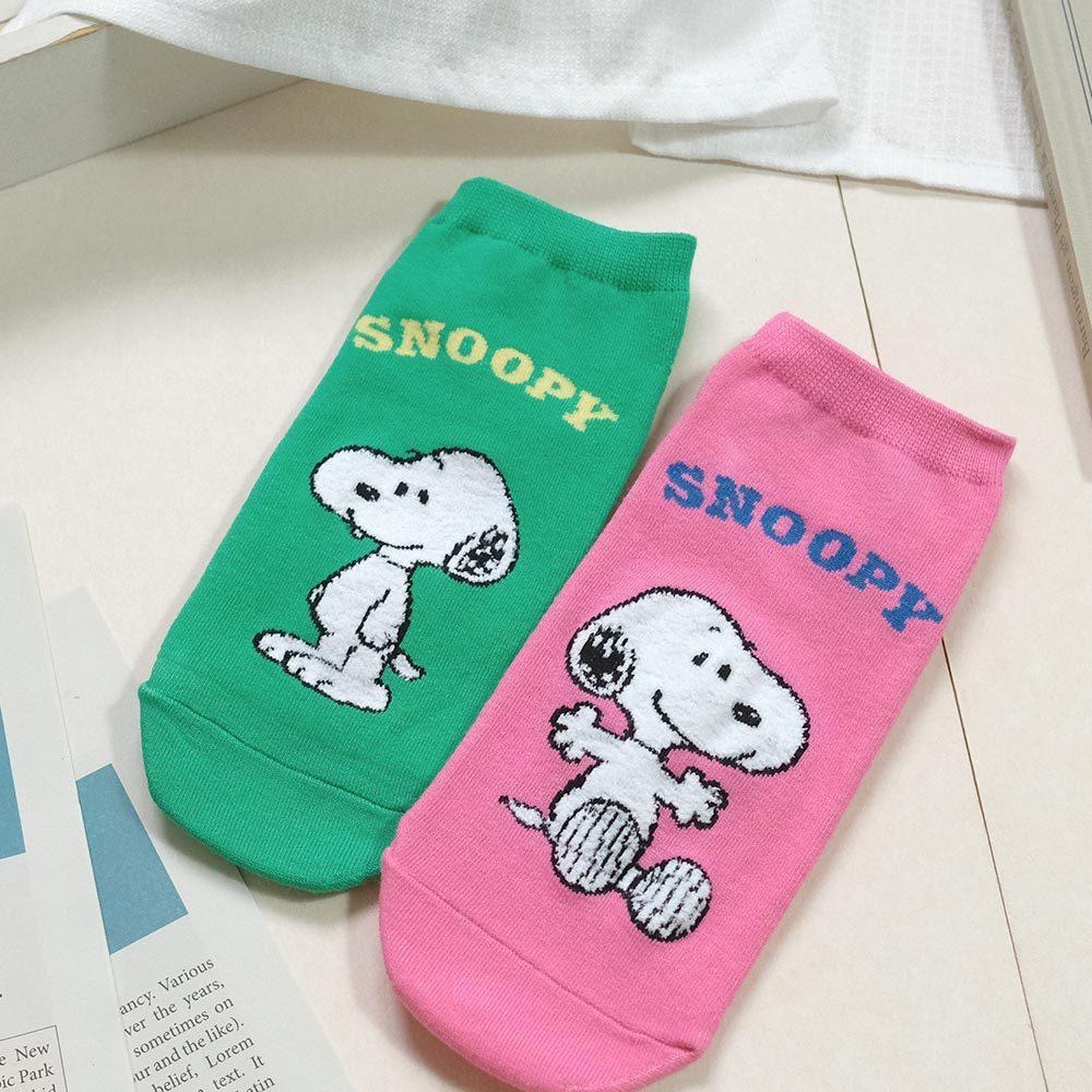 AHUA阿華有事嗎 立體毛毛史努比英文全身動作短襪 K2238 正韓襪子 百搭純棉襪 韓妞必備 少女襪-細節圖7