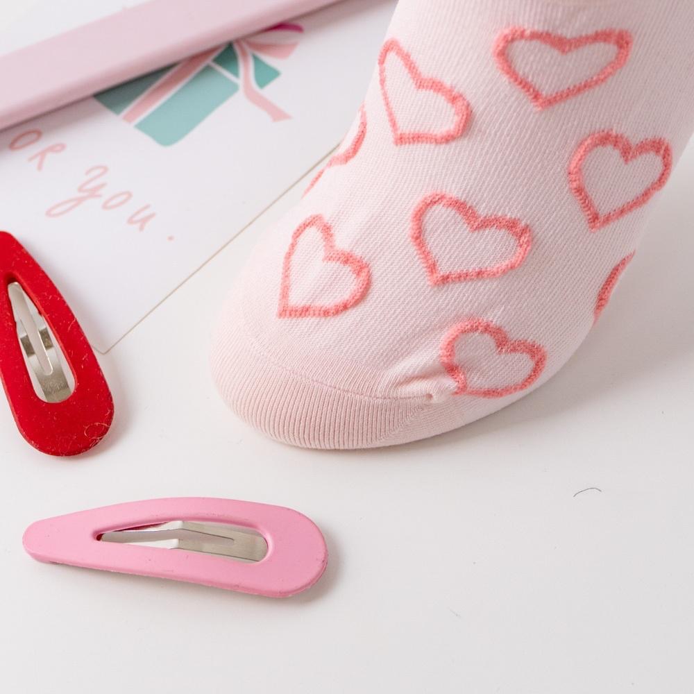 AHUA阿華有事嗎 滿版立體縷空愛心船型襪 K2092 正韓襪子 百搭純棉襪 韓妞必備 少女襪-細節圖9