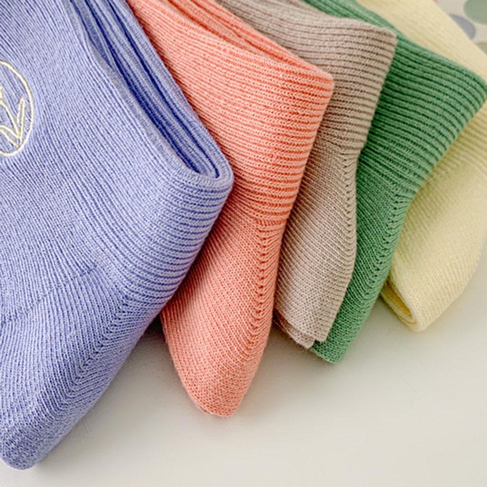 AHUA阿華有事嗎 奶油系刺繡鬱金香花邊中筒襪 S0514 韓妞必備 百搭純棉襪 韓系襪子 少女襪-細節圖8