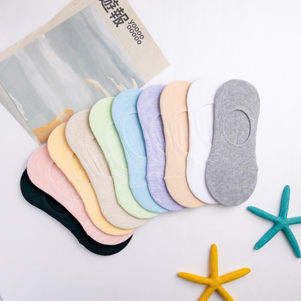 AHUA 韓國襪子 純色質感隱形襪 K1996 韓妞必備 百搭純棉襪 正韓襪子 少女襪 糖果色 素色 防脫落 阿華有事嗎-細節圖6