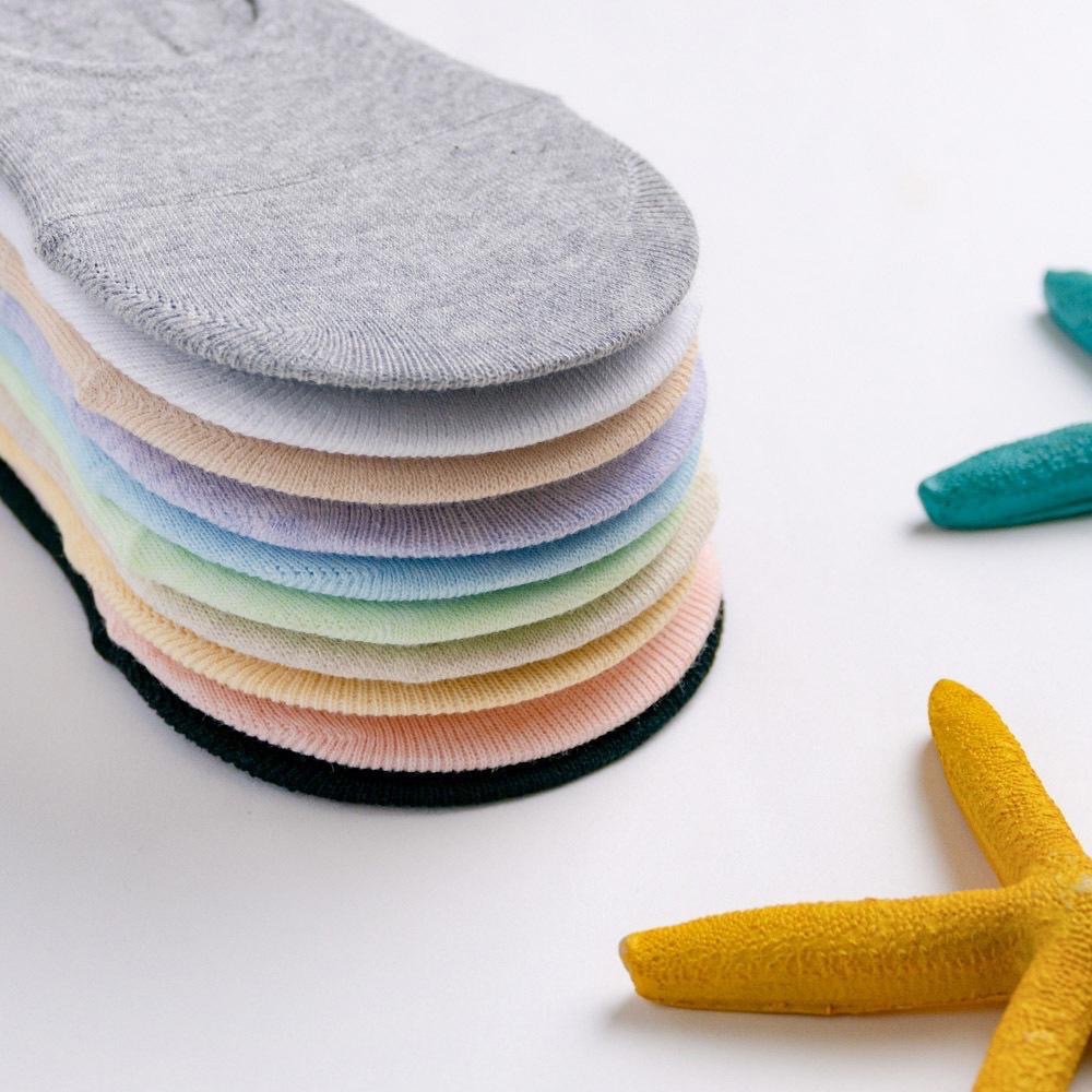 AHUA 韓國襪子 純色質感隱形襪 K1996 韓妞必備 百搭純棉襪 正韓襪子 少女襪 糖果色 素色 防脫落 阿華有事嗎-細節圖8