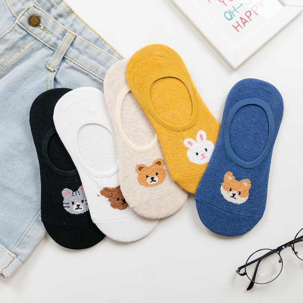 AHUA阿華有事嗎 韓國襪子 腳背立體毛毛小頭隱形襪 K1933 韓妞必備 百搭純棉襪  韓系 日系 可愛-細節圖3