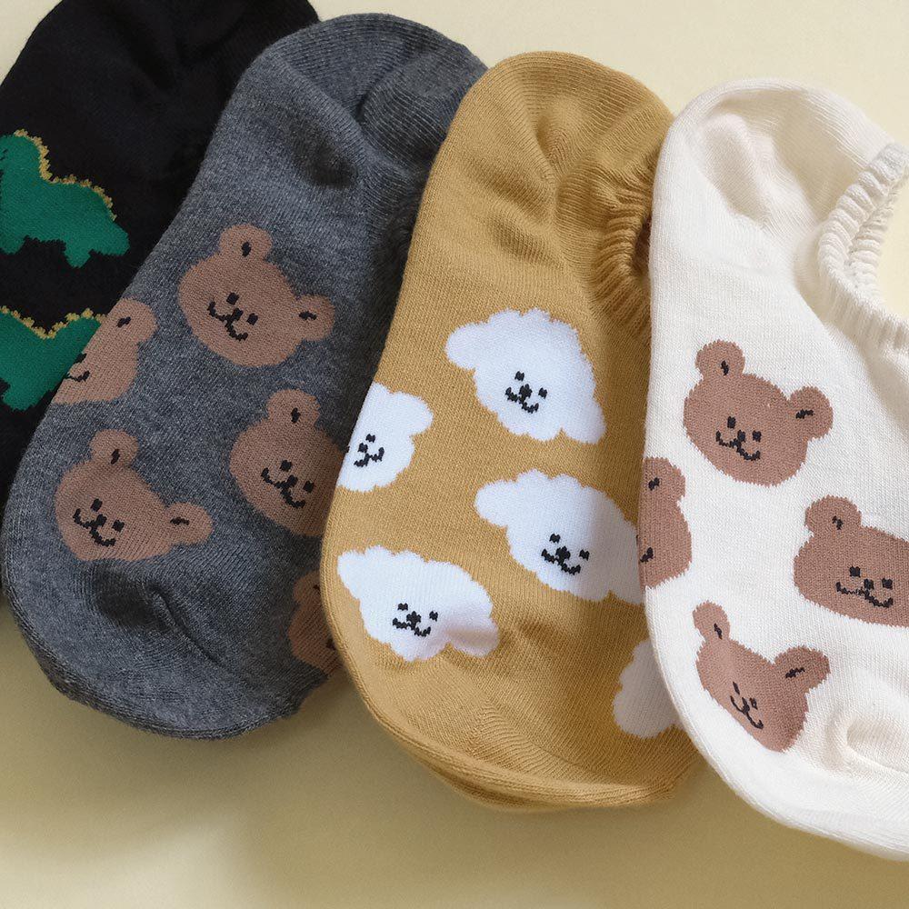 AHUA阿華有事嗎 Q版可愛動物船型襪 K2194 正韓襪子 百搭純棉襪 韓妞必備 少女襪-細節圖5