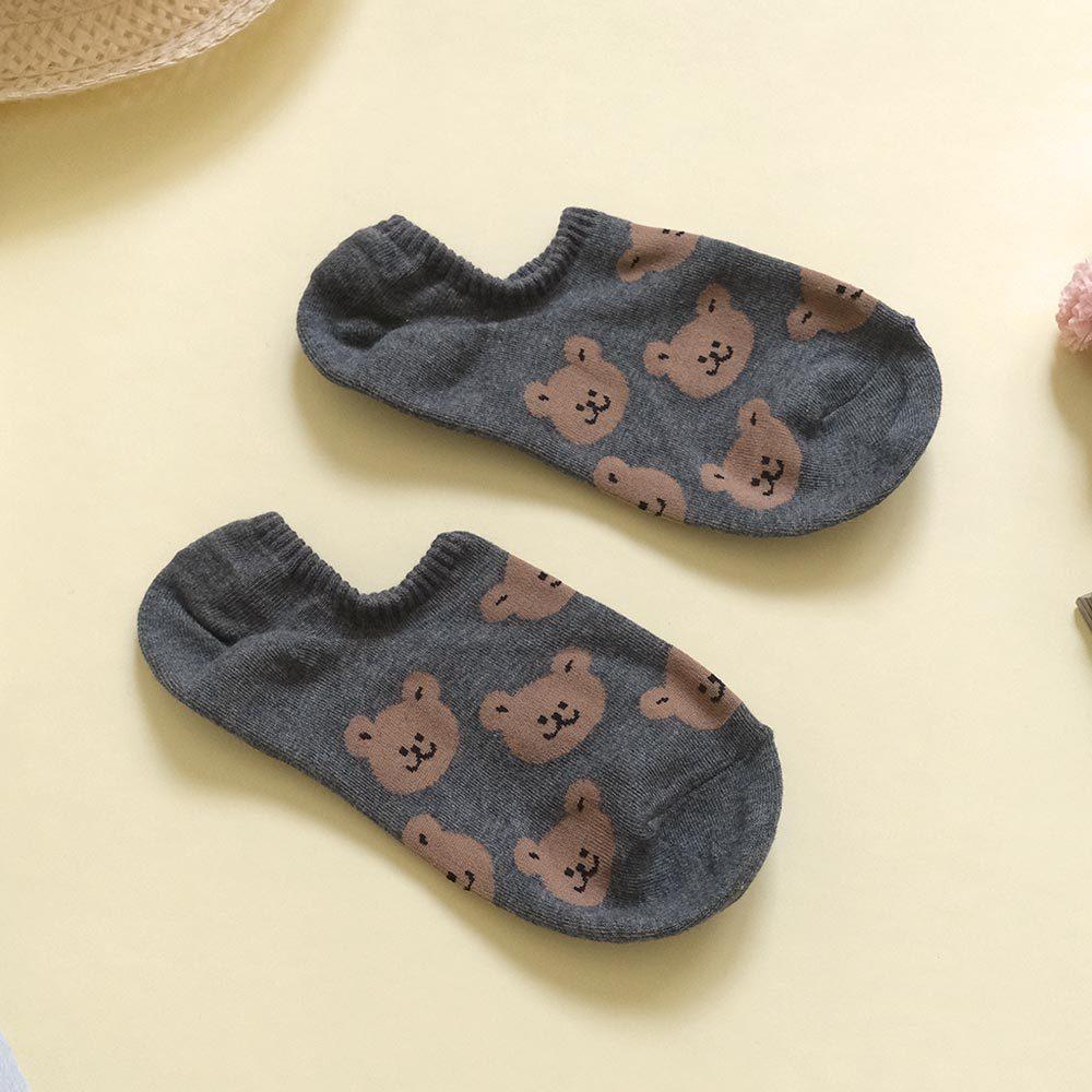 AHUA阿華有事嗎 Q版可愛動物船型襪 K2194 正韓襪子 百搭純棉襪 韓妞必備 少女襪-細節圖7