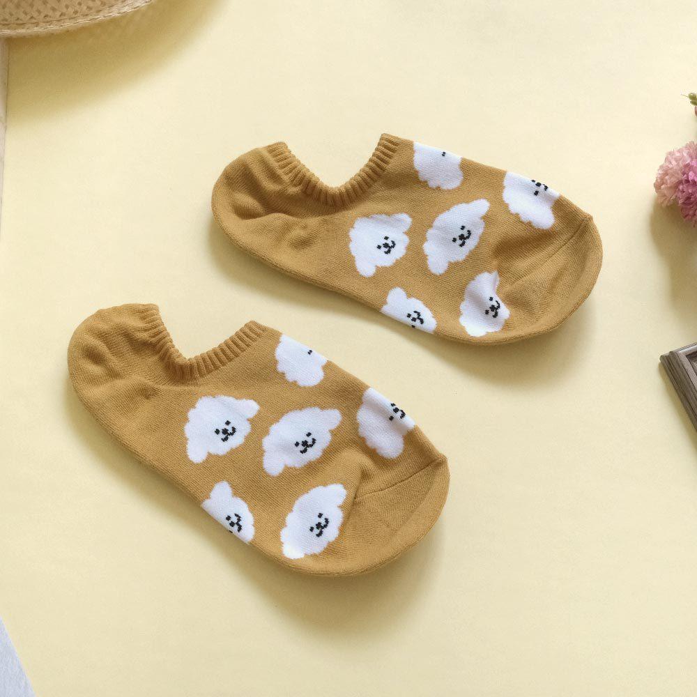 AHUA阿華有事嗎 Q版可愛動物船型襪 K2194 正韓襪子 百搭純棉襪 韓妞必備 少女襪-細節圖8