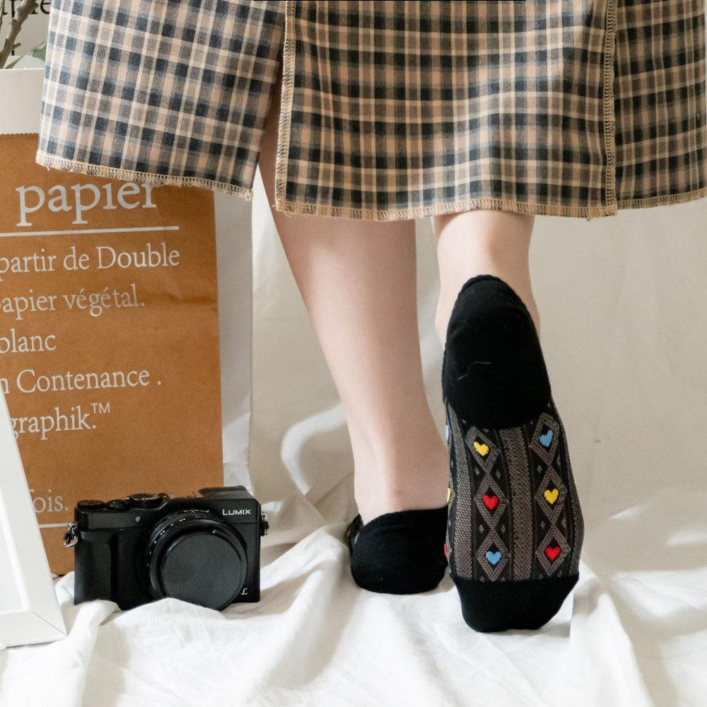 AHUA 韓國襪子 腳背透膚菱形網眼小圖船型襪 K2074 韓妞必備 正韓襪子 透膚襪 少女襪 阿華有事嗎-細節圖5