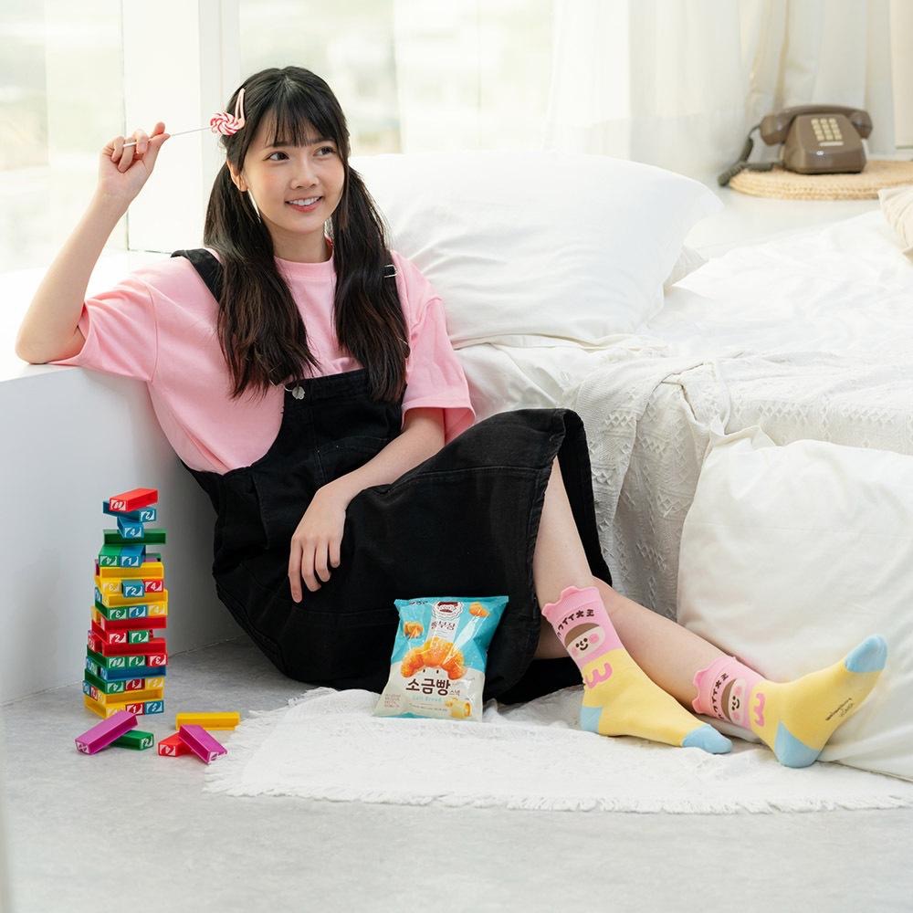 AHUA原創設計襪子 HUAER x WeiWeiBoy 可愛大王聯名中筒襪 立體耳朵襪子 Z0028 阿華有事嗎-細節圖6