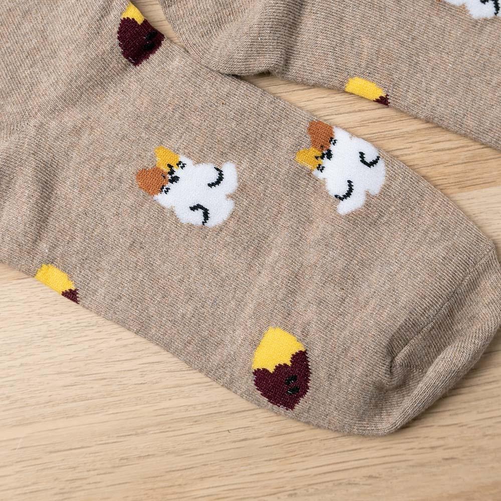 AHUA阿華有事嗎 韓國襪子 滿版小動物點心中筒襪 K1936 韓妞必備 百搭純棉襪 日系 可愛 動物-細節圖5
