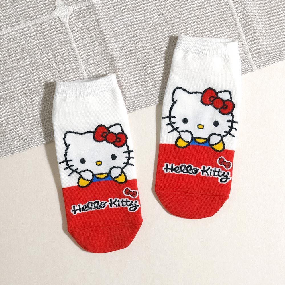 AHUA阿華有事嗎 三麗鷗半身人物拼接短襪 K2254 正韓襪子 百搭純棉襪 韓妞必備 少女襪-細節圖8