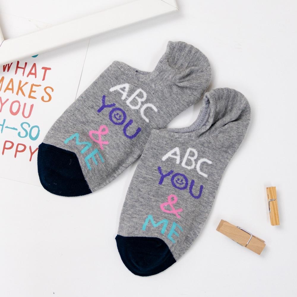 AHUA 韓國襪子 YOU&ME縷空笑臉船型襪 K2051 韓妞必備 止滑襪 百搭純棉襪 正韓襪子 少女襪 阿華有事嗎-細節圖6