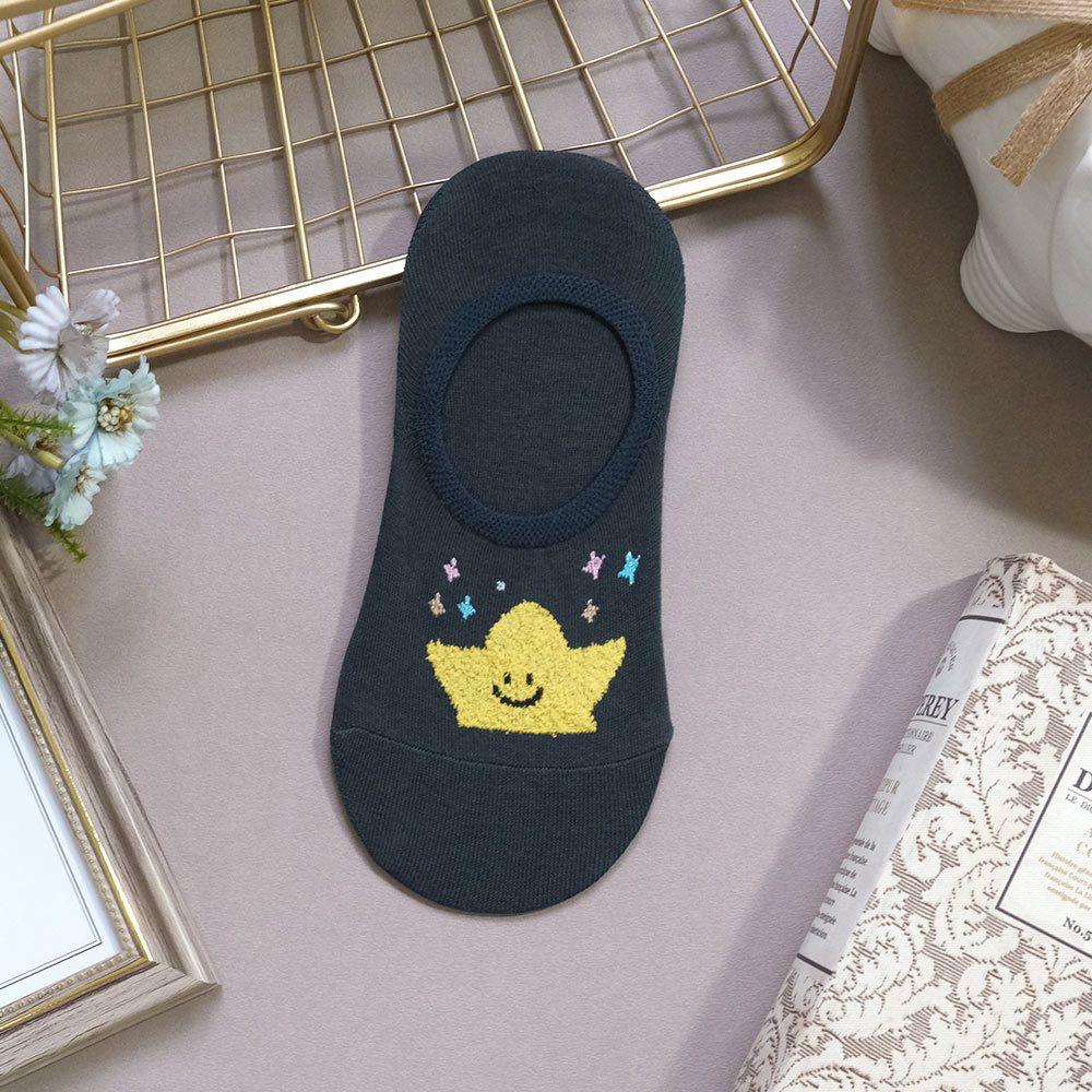 AHUA阿華有事嗎 立體毛毛微笑氣候星球隱形襪 K2149 正韓襪子 百搭純棉襪 韓妞必備 少女襪-細節圖8