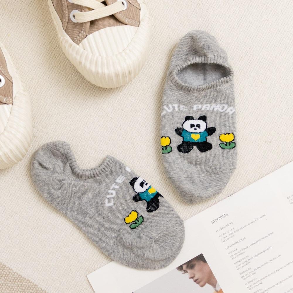 AHUA 韓國襪子 可愛穿衣動物朋友小花船型襪 K2068 韓妞必備 百搭純棉襪 正韓襪子 少女襪 阿華有事嗎-細節圖8