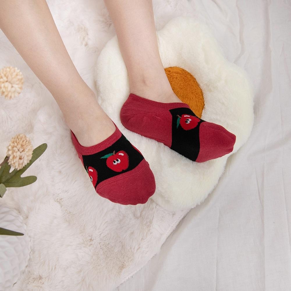 AHUA阿華有事嗎 前腳背拼接眼睛食物隱形襪 K2107 正韓襪子 百搭純棉襪 韓妞必備 少女襪-細節圖4