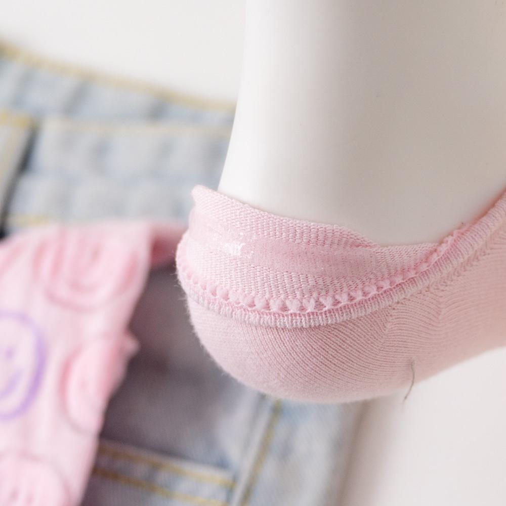 AHUA阿華有事嗎 滿版透膚笑臉前跟多巴胺拼色船型襪 K2093 正韓襪子 百搭純棉襪 韓妞必備 少女襪-細節圖9