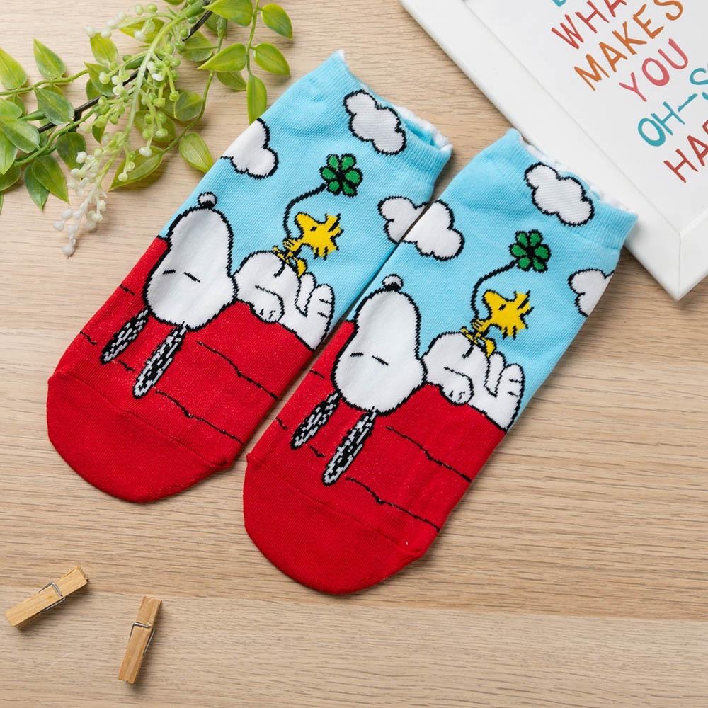 AHUA阿華有事嗎 韓國襪子  立體耳朵史努比情境短襪  K1930 韓妞必備 百搭純棉襪 日系 可愛 正韓卡通襪-細節圖8