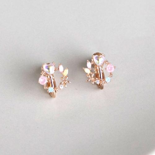 AHUA阿華有事嗎 花圈愛心珍珠耳夾 A0851 正韓 Ins風 時尚 氣質 百搭 耳夾 無耳洞 基本款-細節圖2