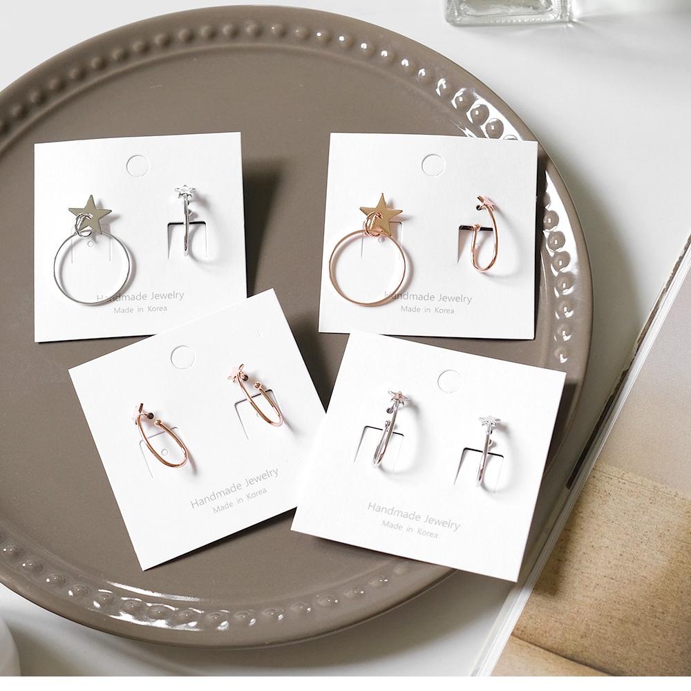 AHUA阿華有事嗎 韓國飾品 幸運流星圈圈耳環【A0309】正韓 C圈 可愛 時尚 簡約 韓妞必備 百搭 基本款 耳針-細節圖2